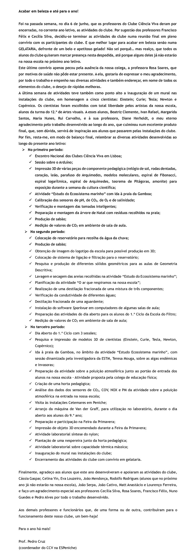 testo final ccv